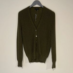 BOGO! J. Crew Women’s Cardigan Sweater Button Knit Green Metallic NWT Medium M